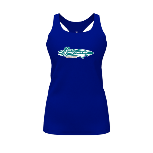 [FT0TRBRY-FYS-LOGO1] Decker Racerback Tank Top (Female Youth S, Royal, Logo 1)