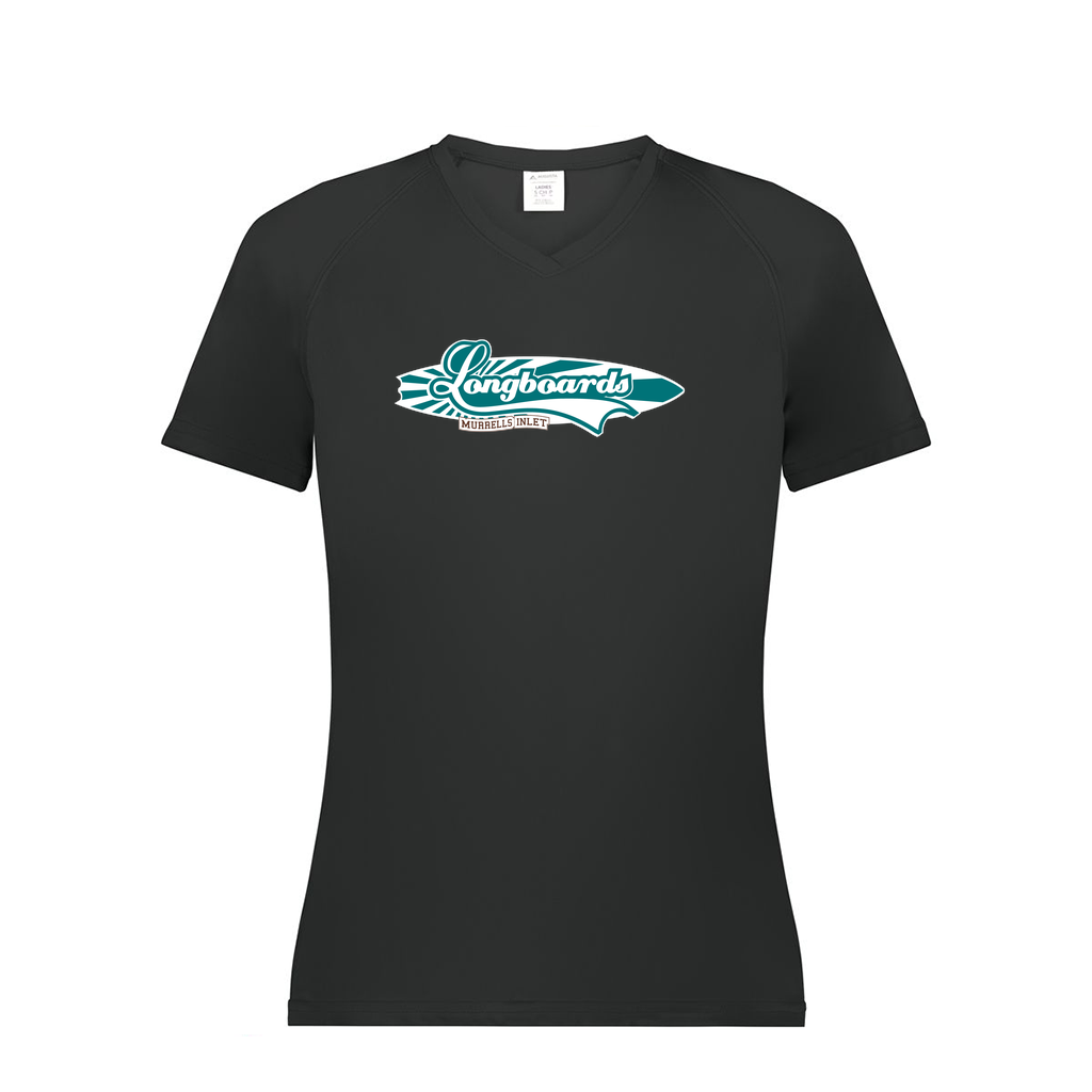 Ladies Smooth Sport V-Neck T-Shirt