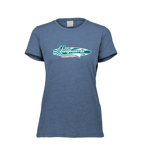 [FTSCUBNV-FAXS-LOGO1] Decker Women's Tri-Blend T-Shirt - Short Sleeve (Female Adult XS, Navy, Logo 1)
