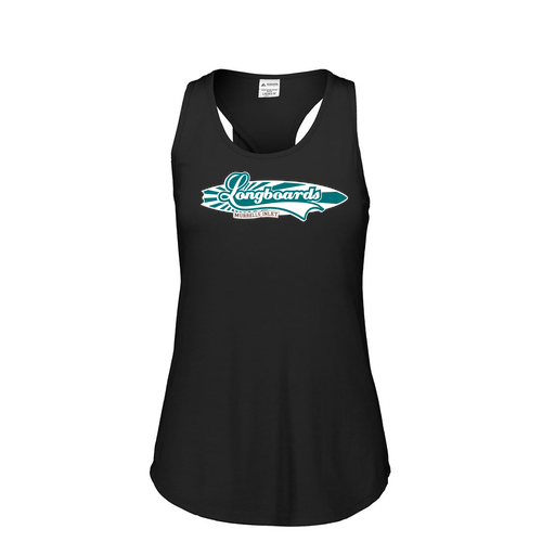 [3078.K94.S-LOGO1] Ladies Tri Blend Tank Top (Female Adult S, Black, Logo 1)