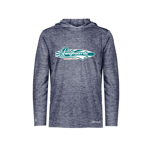 [FOLHCGNV-AS-LOGO1] Decker Men's Charge Hoodie (Adult S, Navy, Logo 1)