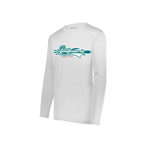 [222822.005.XS-LOGO1] Men's LS Smooth Sport Shirt (Adult XS, White, Logo 1)