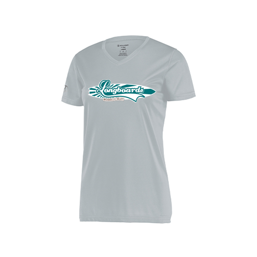 [222820.099.S-LOGO1] Ladies Movement Dri Fit Shirt (Female Adult S, Silver, Logo 1)